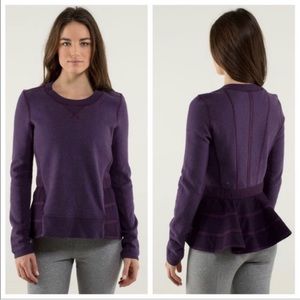 Rare Lululemon 8 ruffled up pullover sweatshirt